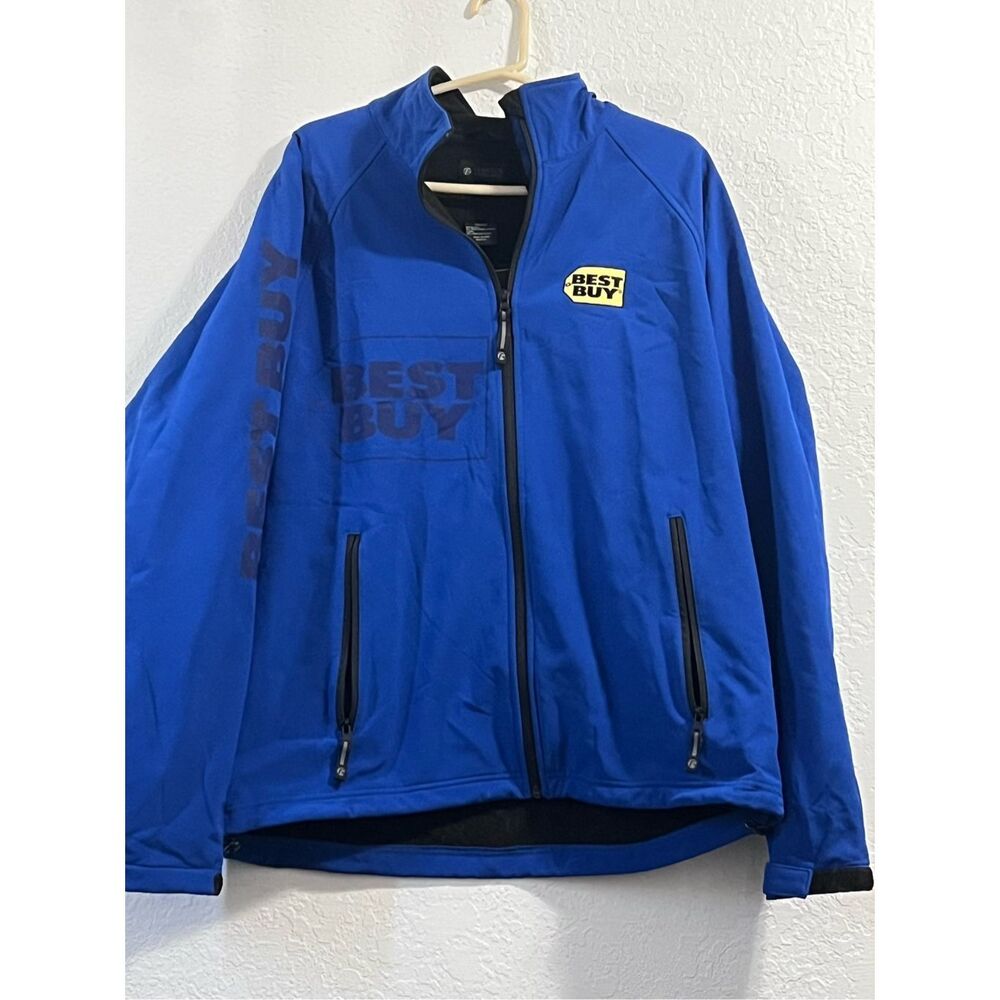 Best Buy blue logo employee‎ jacket XL lined